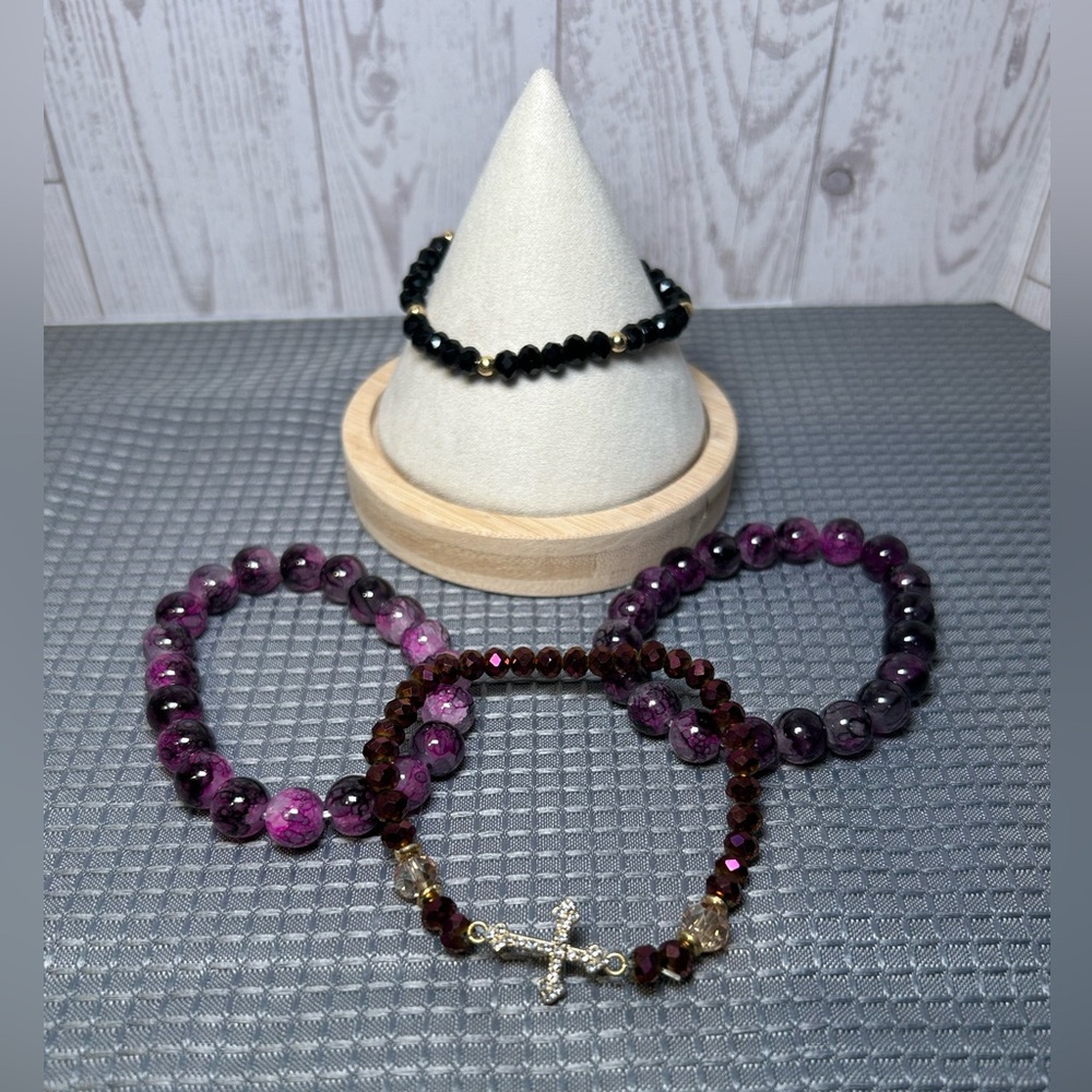 Set of Beaded Bracelets